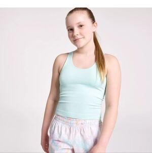 NWT DSG Girls Momentum Tank Top Mint Green Size Large